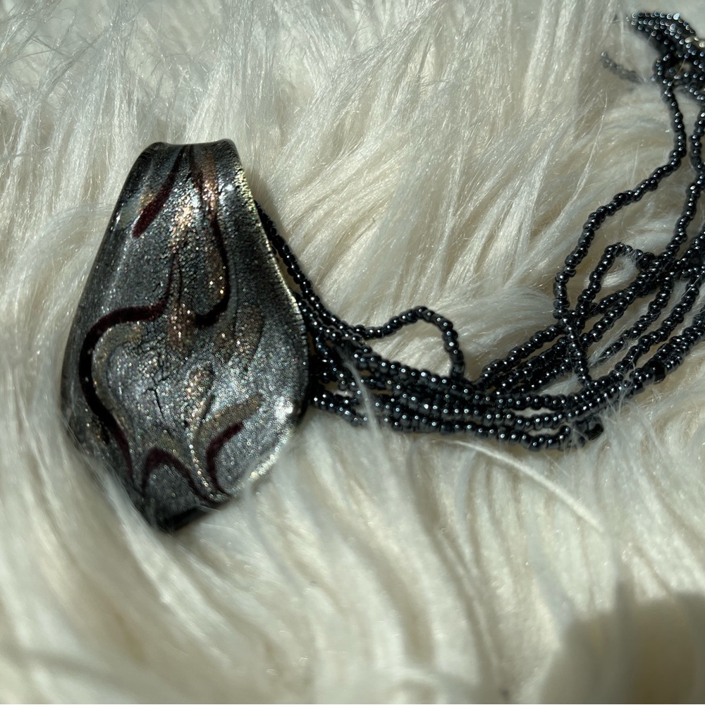 Art glass necklace